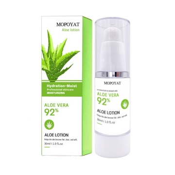 Natural Aloe Vera Lotion for Skin Soothing and Sunburn Repair, Moisturizing Day & Night
