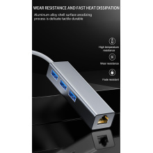 Type-C tot RJ45 Ethernet-adapter 1000 Mbps USB Hub