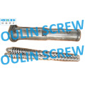 Krauss-Maffei Kmd2-50kk Twin Conical Screw and Barrel for PVC Pipe, Profile, Sheet, Granulation
