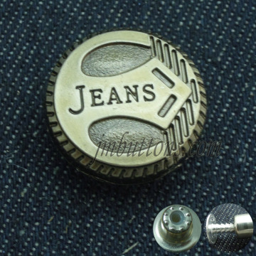 Graceful brass vintage antique jeans buttons for garments