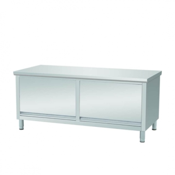 Upturned door table