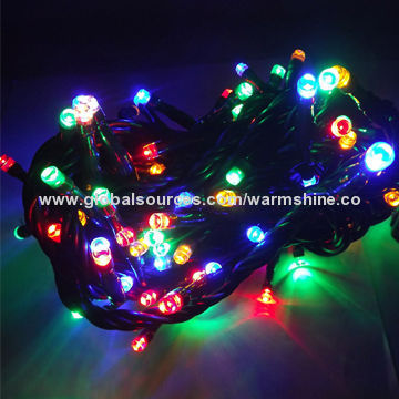 LED RGB LED String Lights, 110/230V AC, 12/24V DC Power Source, 10m Length