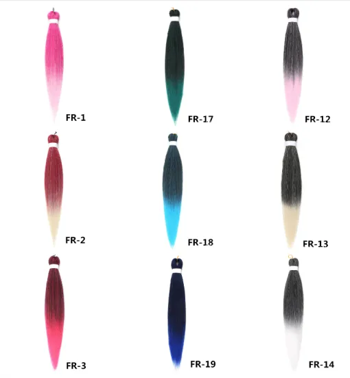 Cheap Wholesale Synthetic Easy Braiding Hair 90g 26 inch hair braid  Ombre Synthetic braiding hair pre stretch for black women