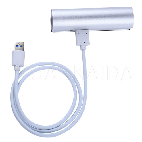 Cylindrical aluminum usb 3.0 hub 4 port