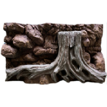 Painel de fundo em forma de raiz cinza da árvore