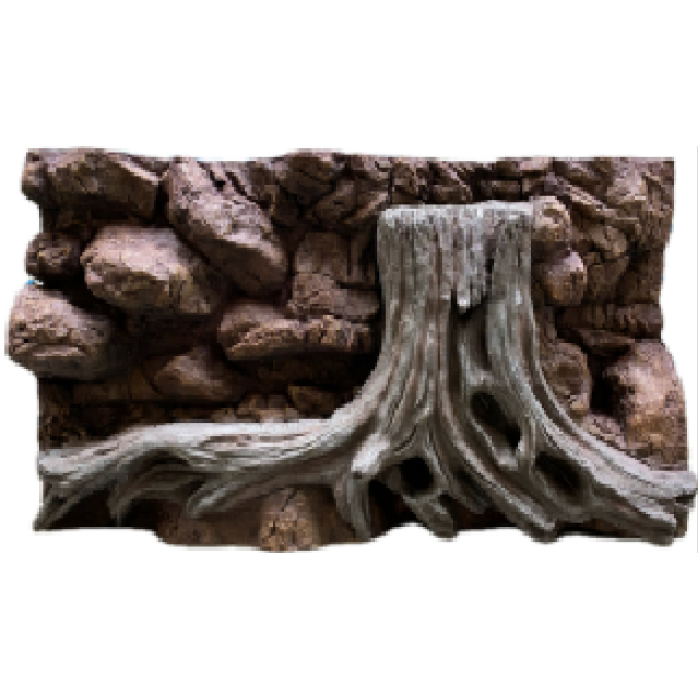 Painel de fundo em forma de raiz de árvore realista