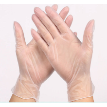 مادة الفينيل القفازات القابل للتصرف لحماية اليد استخدام واحد