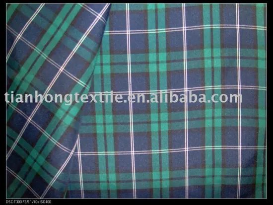 Yarn Dyed Poplin Polyester Fabric