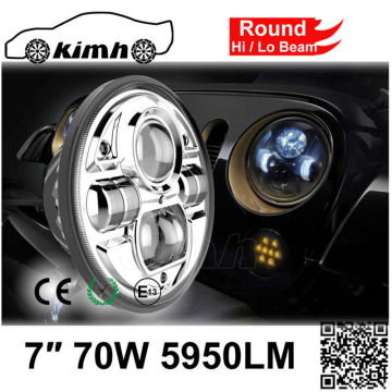 New Products Head Light Bulb Auto Parts Jeep 7" Round Led Headlight