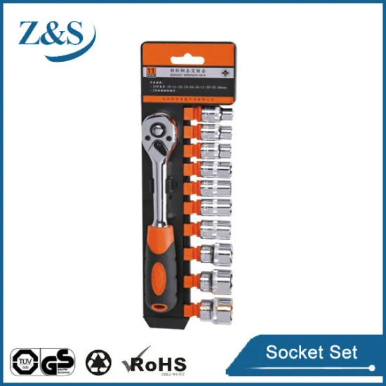 11 pcs 1/4"dr.Ratchet Handle Socket Set