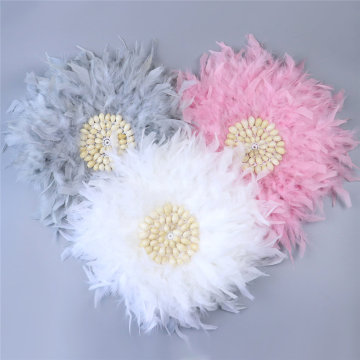 도매 흰색 칠면조 Chandelle Feathers Juju Hats : 독특한 가정 장식 및 벽 예술 작품