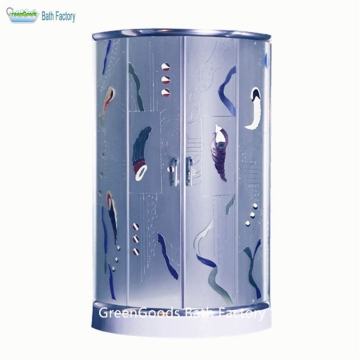 Round Shower Cubicle Cabin Paddling Shower Tray