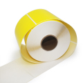 Adesivo de etiqueta amarela compatível com impressora zebra