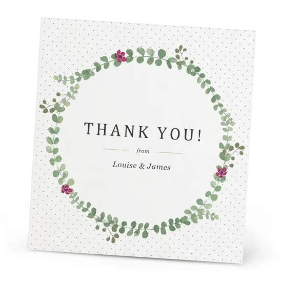 Personalised luxury custom greeting thank you cards