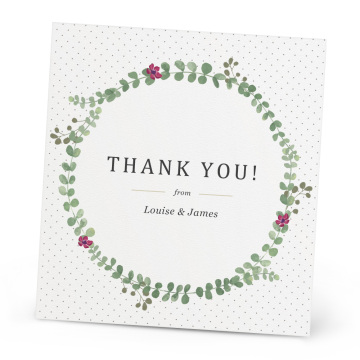 Personalised luxury custom greeting thank you cards