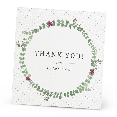 Personalised luxury custom greeting thank you cards