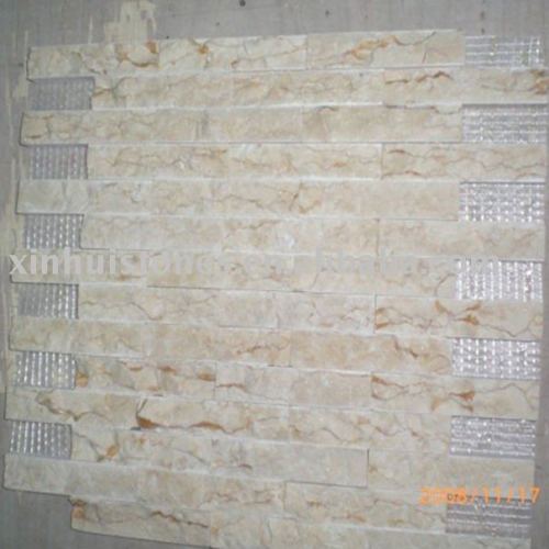 yellow natural marble mosaic tile