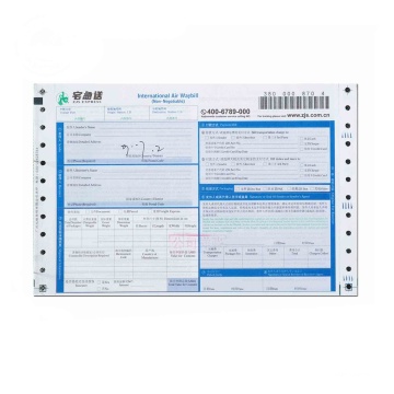 Express Courier Air Waybill for Ups Dhl Barcode