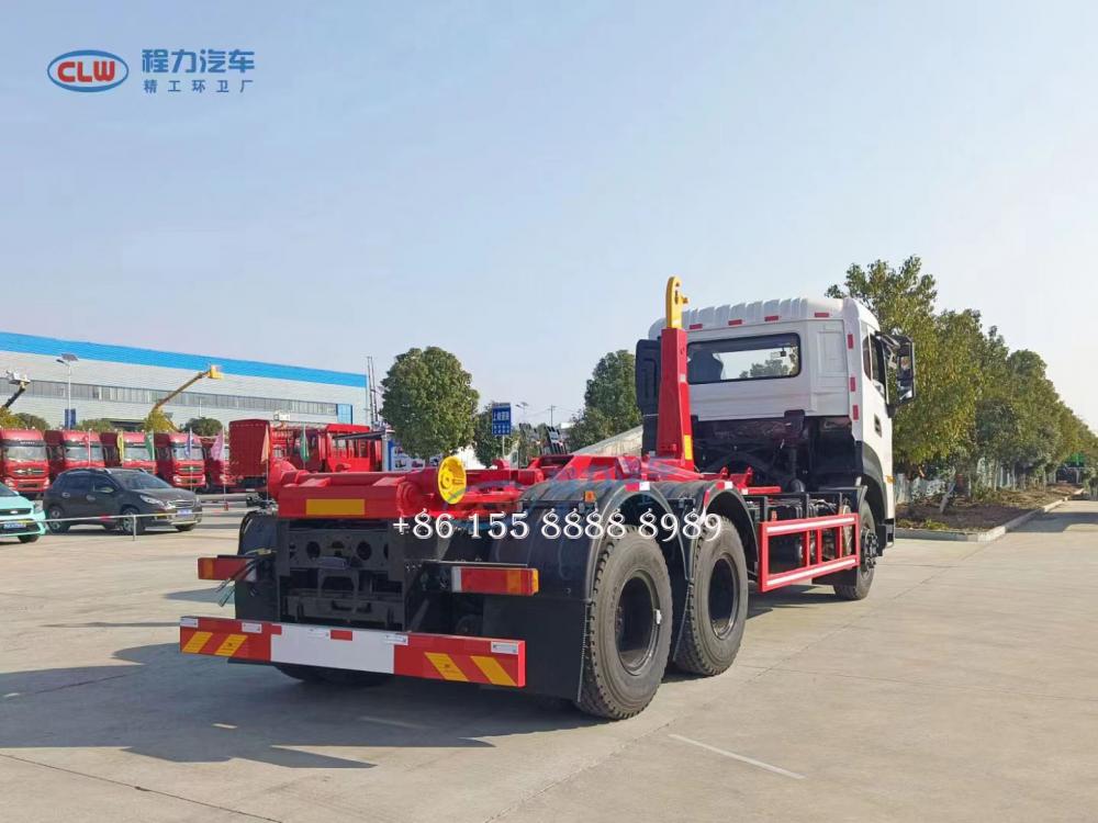 Rear Double Axle Hook Arm Garbage Truck 3 Jpg