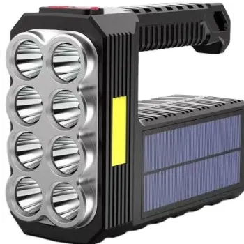 Long Lasting LED Rechargeable Solar Handheld Spotlight