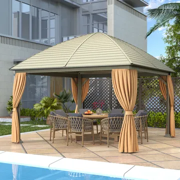Luxury Aluminum Pavilion Gazebo for Villa Garden Pergola