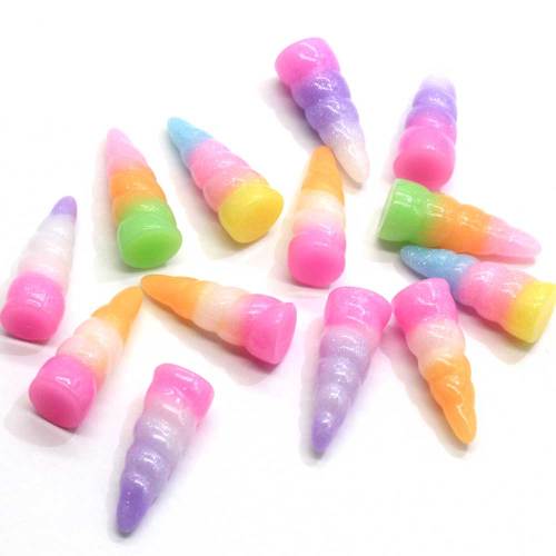 24mm 3D Resin Mini Horn Resins DIY Jewelry Necklace Hair Accessories Resin Cabochons Decoration