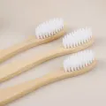 Spazzolino da denti usa e getta in bambù con setole di carbone