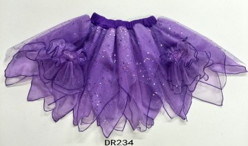An Irregular Purple Skirt