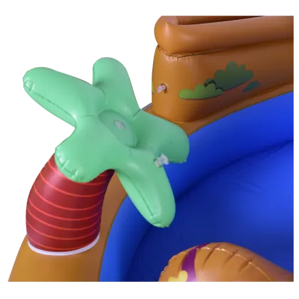 Inflatable PVC Swimming Pool Recreation Center With Slide