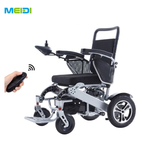 Remote-Controlled Carbon Steel Power Electric Wheelchair New Foldable Design for Disabled Individuals
