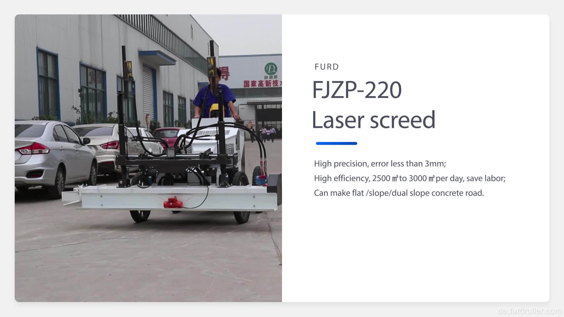 Allrad-Laserbetonestrich für Betonpflaster FJZP220