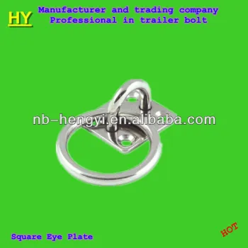square plate with eye and ring