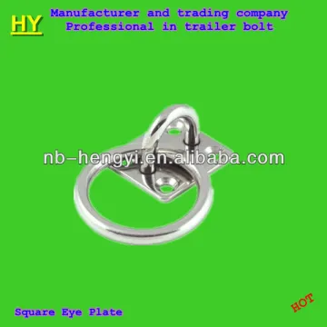 square plate with eye and ring