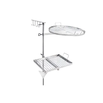 Portable Stainless Steel BBQ Grill for Outdoor Camping and Backyard Use