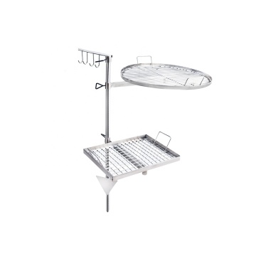 Portable Stainless Steel BBQ Grill for Outdoor Camping and Backyard Use
