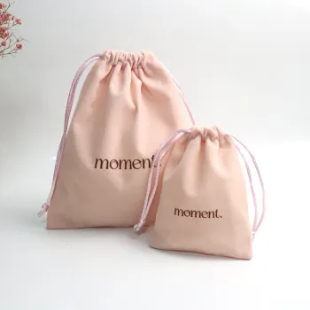 Custom Soft Light Pink Plush Velvet Pouch with Embossed Logo for Jewelry Packaging