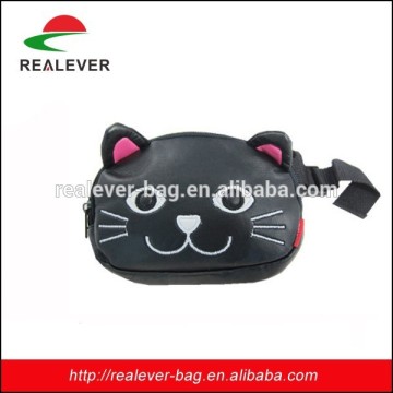 BH04 black cat waist bag for child