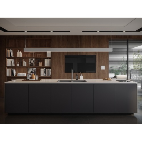 Mesa de jantar da ilha de cozinha sofisticada