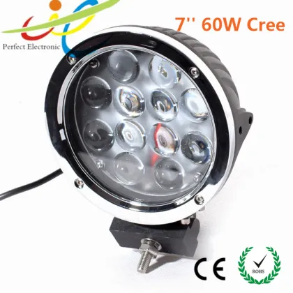 7"60W offroad Cree LED driving light,truck work light,4x4,tractor cree led work light