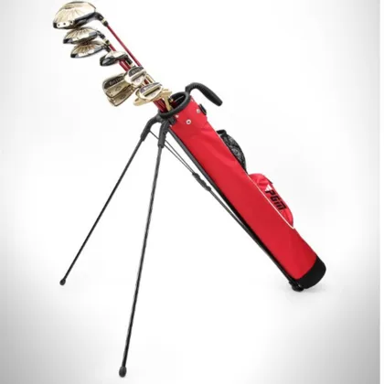 Upgraded 9 Golf Clubs Bag Nylon Material Waterproof Ultralight Frame Portable Golf Sports Carry Bag With Bracket Gun Golf Bags