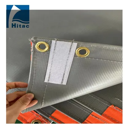 1.83mx3.4m pvc fire resistant tarp tarpaulin sound barrier tarpaulin logo tarp