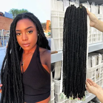 Wholesale Synthetic Hair Extensions: 22-inch Dream Dread Natural-Looking Crochet Dreadlocks