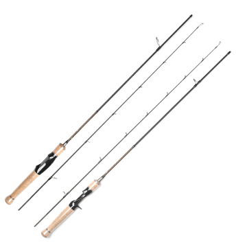 Cañas de pesca de giro de carbono ultra ligero para truchas y lubinas - 1.3m a 2m