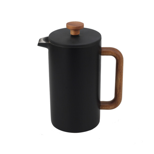 French Press Coffee Maker with Wood Handle