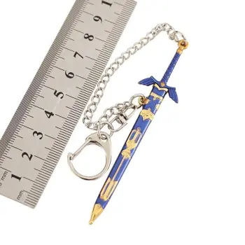 9cm Anime Game Weapon Master Sword Reproduction Plate with Sheath - Zinc Alloy Decoration Toy