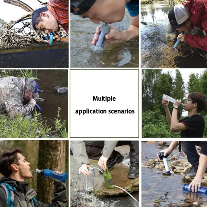 Portable Outdoor Water Purifier: Survival Emergency Drinking Water Purification Pipette Filter
