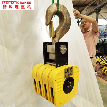 European Standard FEM DIN 30T Gantry Crane Lifting Hook Block with Safety Latch