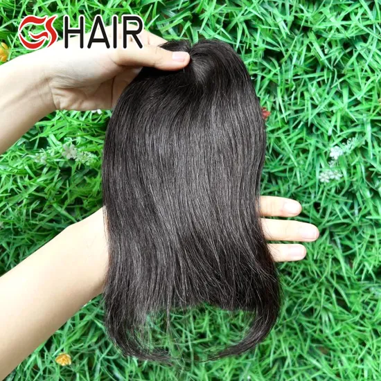 GS Popular Front Black Hair Clip-In Fringe Bangs 100% Virgin Human Hair Extension