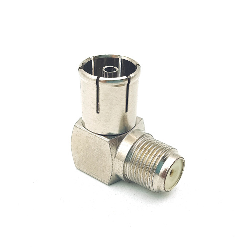 IEC PAL Female to F Female Coaxial Adapter