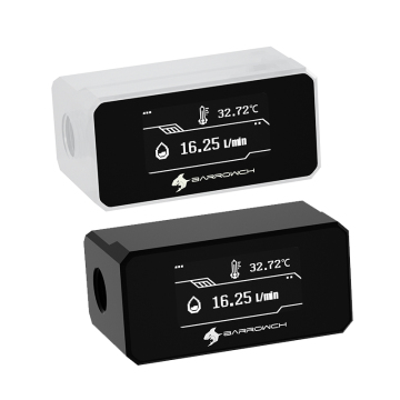 Barrowch FBFT07 G1/4 OLED Temperature Flow Meter
